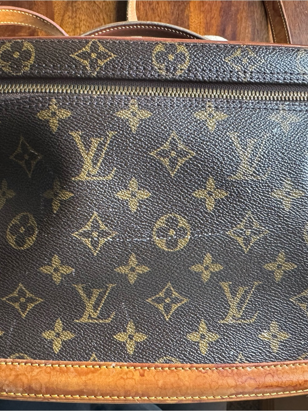 Louis Vuitton Monogram Canvas Shoulder Bag - Brown/ Tan - Picture 8 of 16